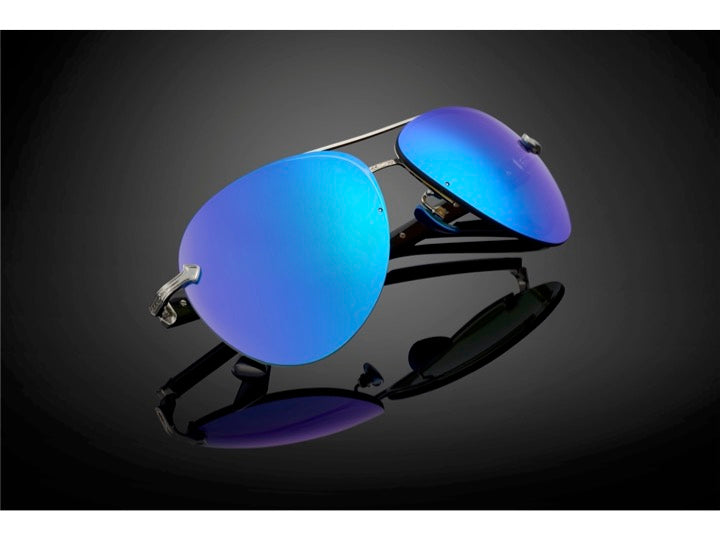 DOMINANCE sunglasses in Mirror [Blue] – hero-style image on black background